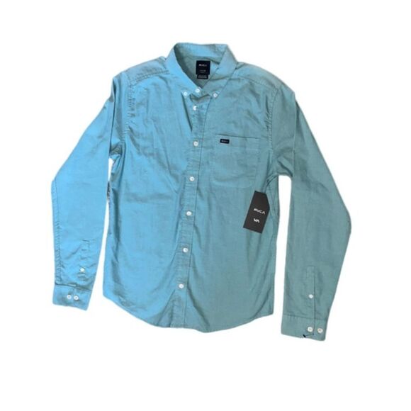 RVCA Slim Fit Longsleeve Buttondown Shirt - Picture 2 of 9